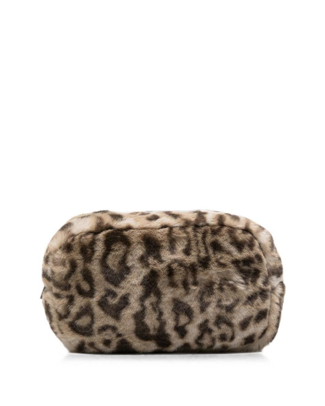 Apparis Brown Noor Leopard Print Pouch