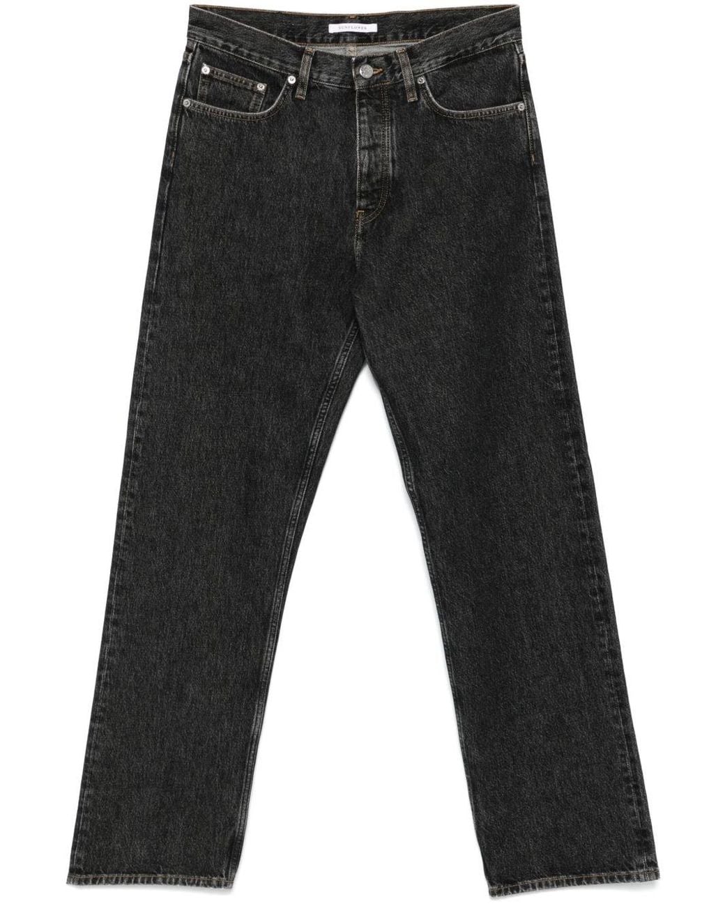 sunflower Black Wide Leg Jeans for men