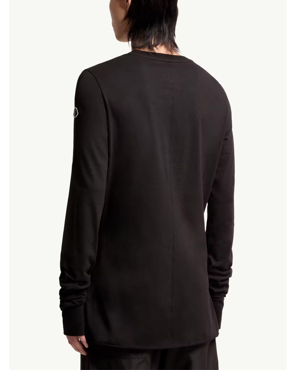 Moncler Blue Cotton Crewneck Sweater for men