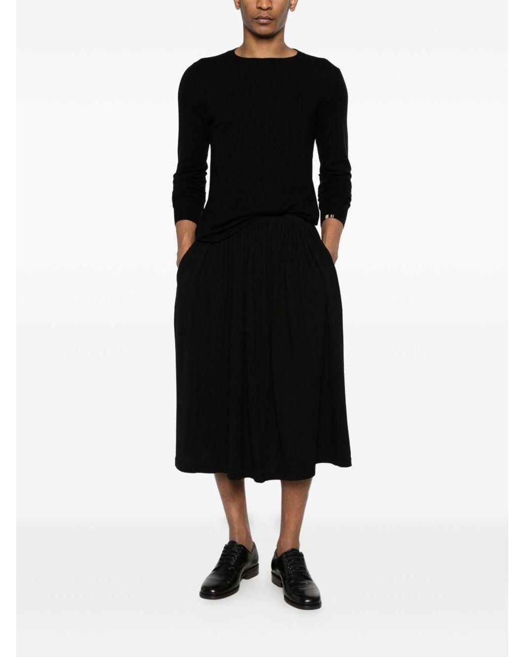 Extreme Cashmere Black Wool And Cashmere Crewneck Sweater