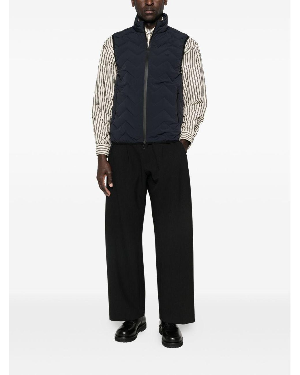 Emporio Armani Blue Down Vest for men