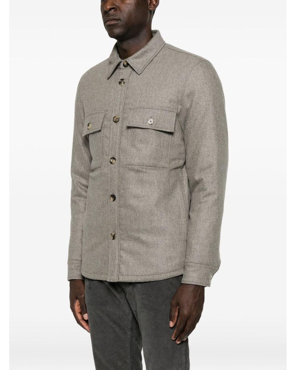 Jacob Cohen Gray Wool Jacket for men
