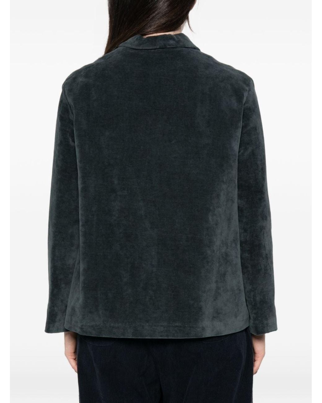 Apuntob Black Cotton And Linen Jacket