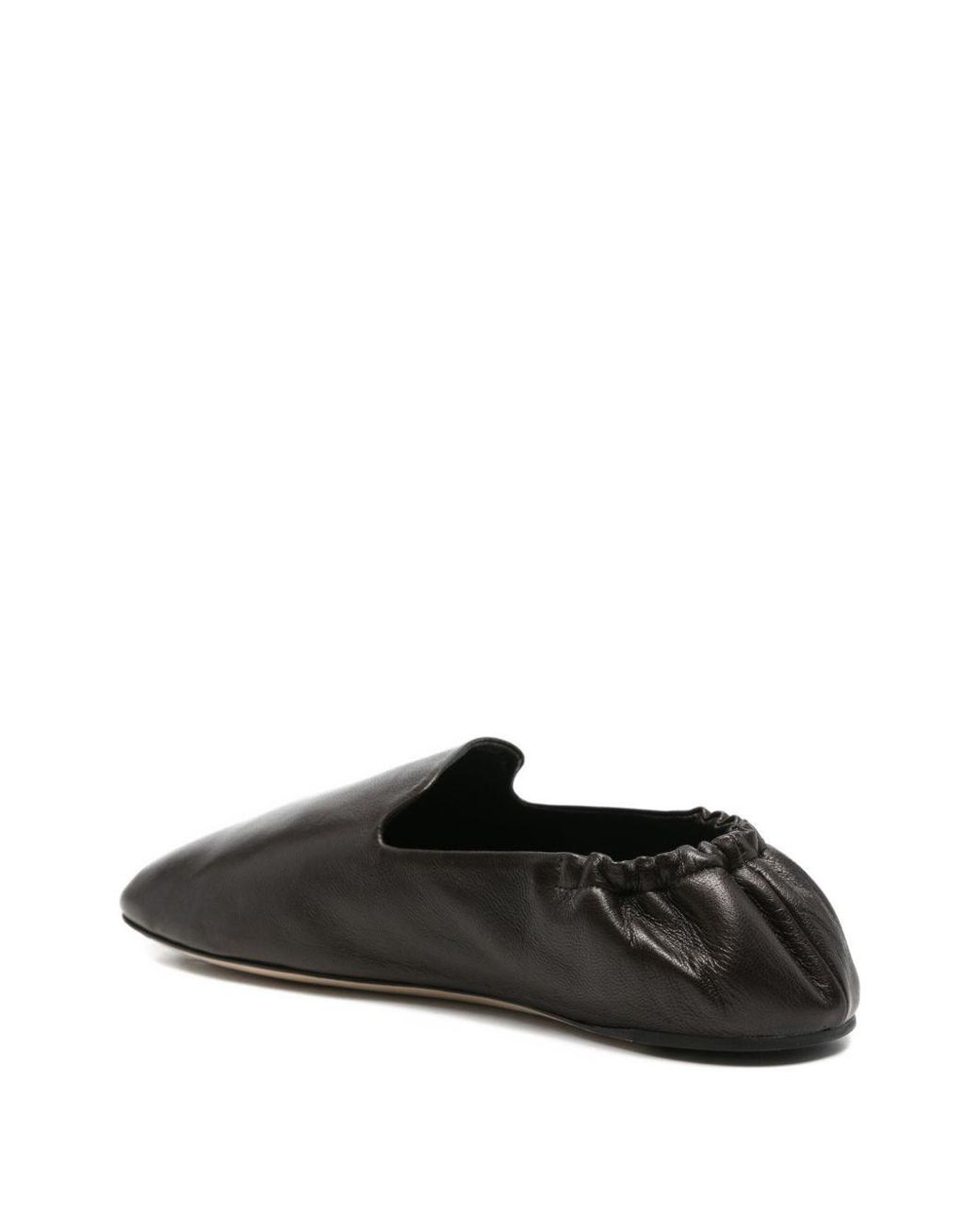 The Row Black Casa Elasticated-Heel Slippers