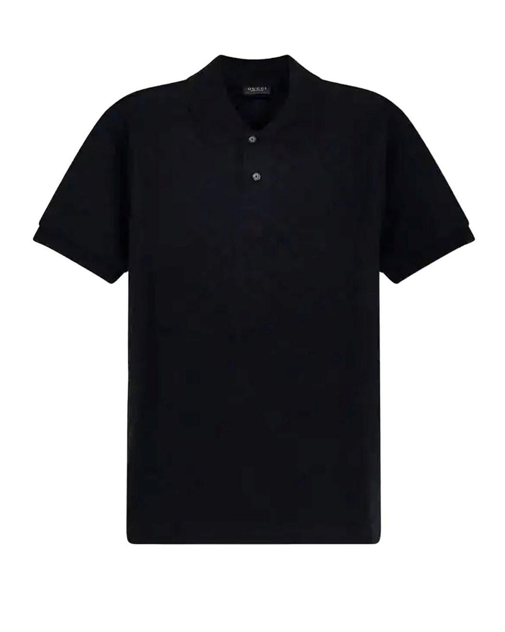 Gucci Black Technical Jersey Polo Shirt for men