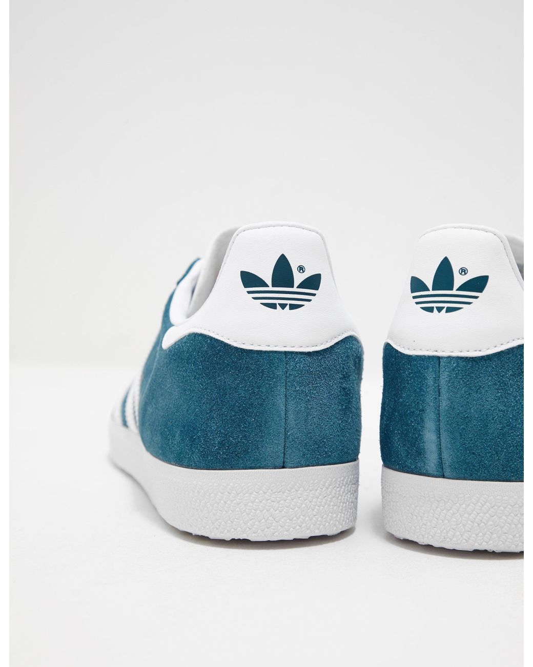 adidas Originals Suede Mens Gazelle Teal/white in Blue for Men | Lyst