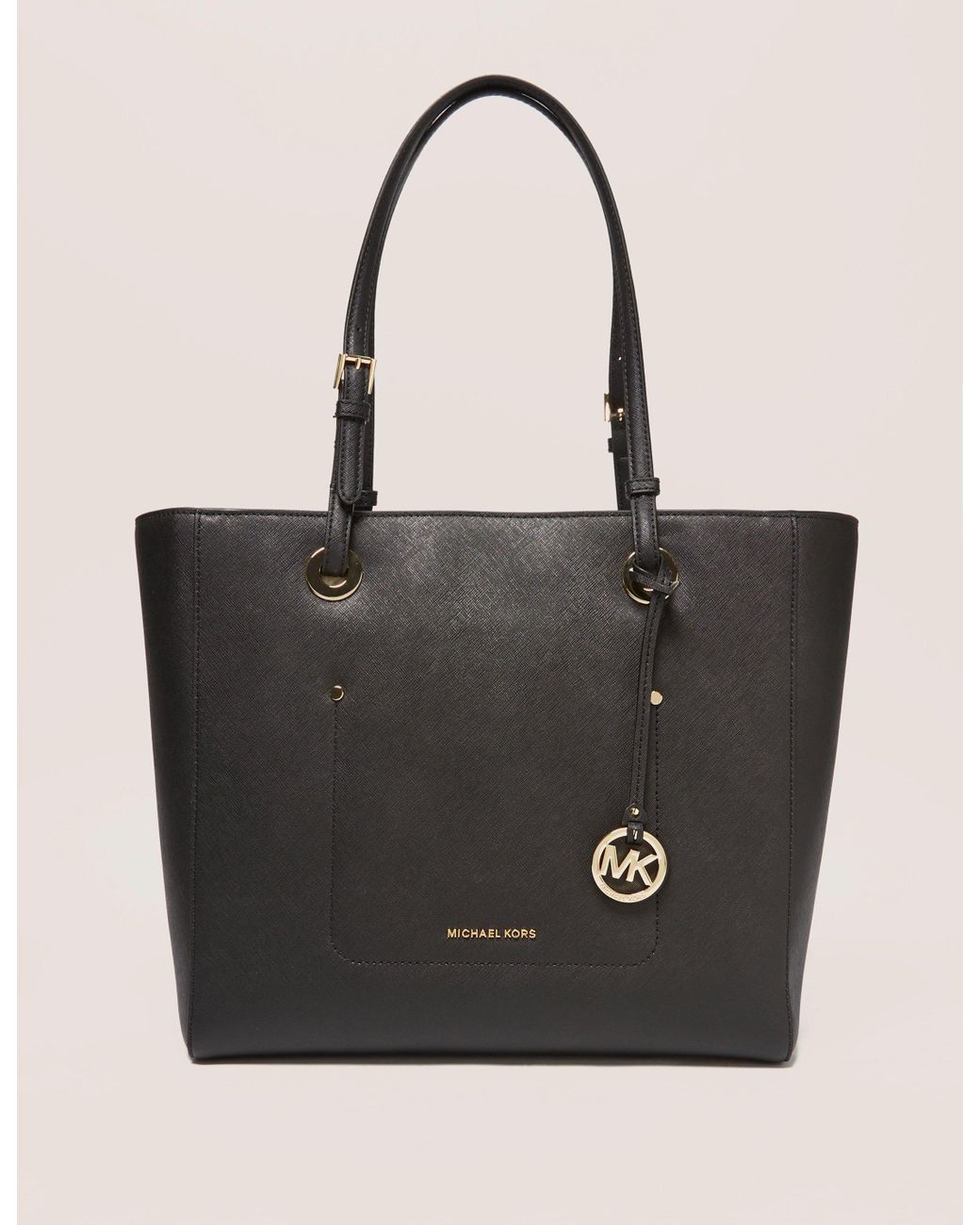 Michael Kors Leather Walsh Large Tote in Black | Lyst