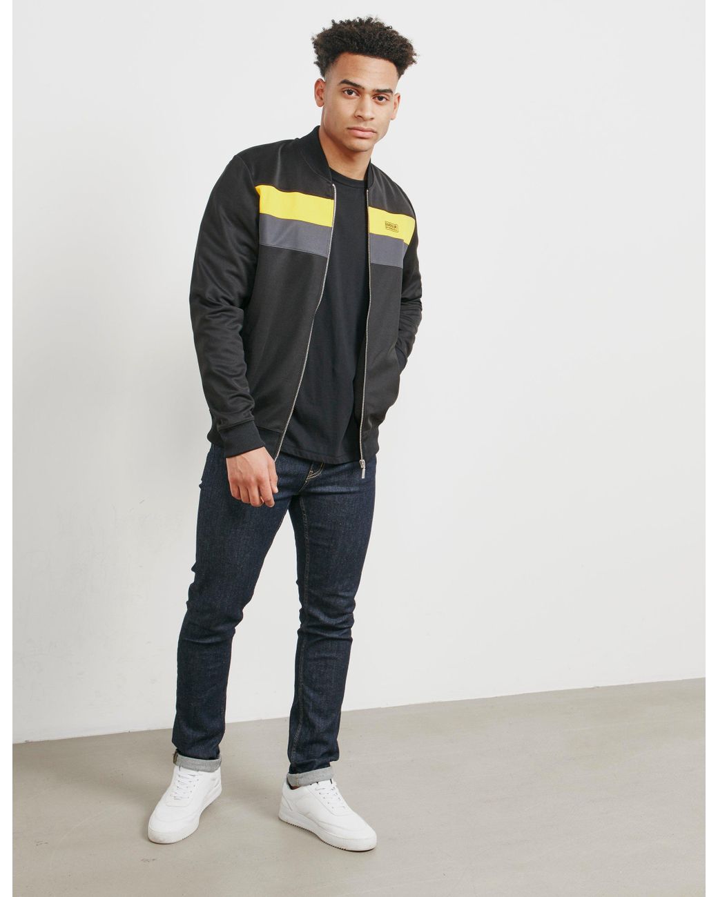 barbour track top