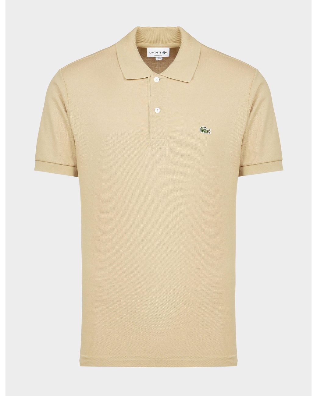 Lacoste L1212 Polo Shirt Nude in Beige/Beige (Natural) for Men - Lyst
