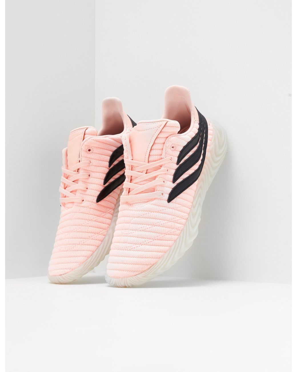 Adidas pink & black sobakov trainers Clearance