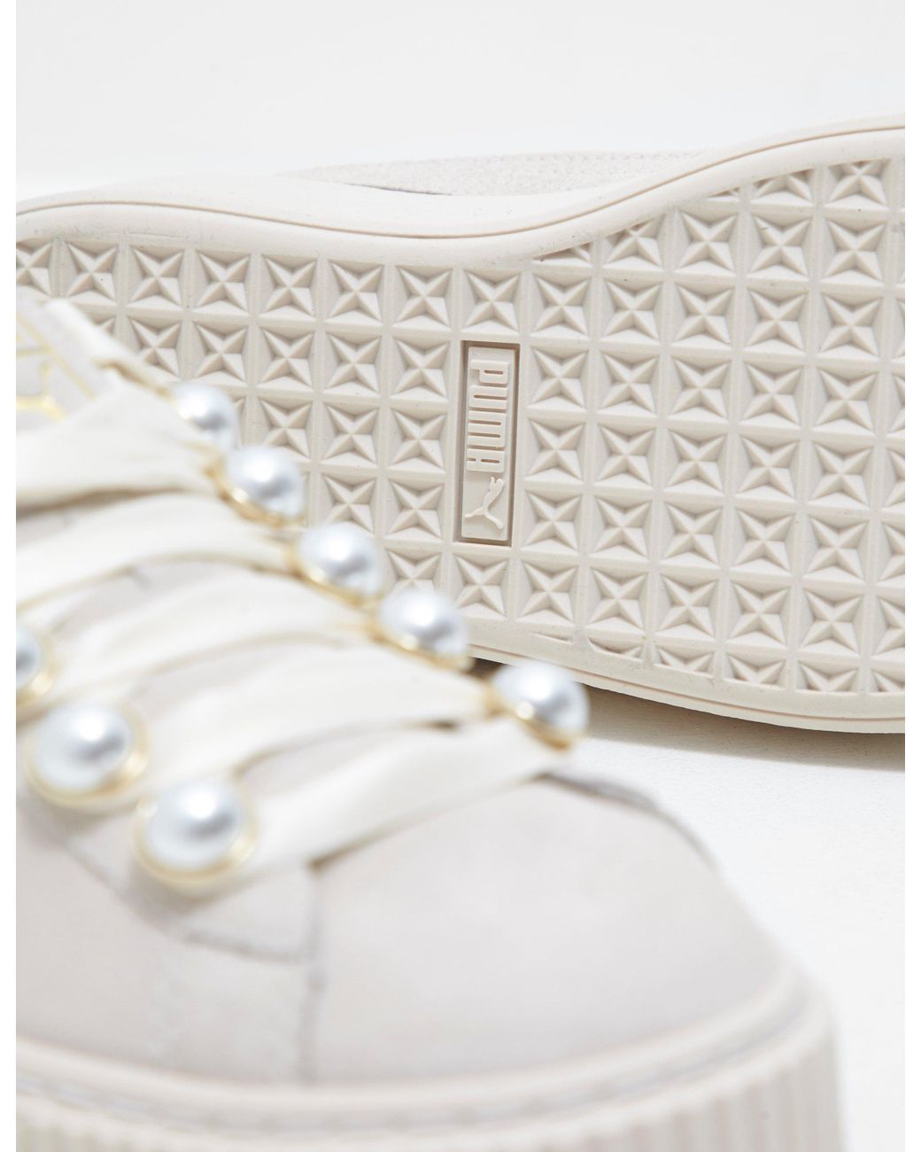 puma suede platform bling