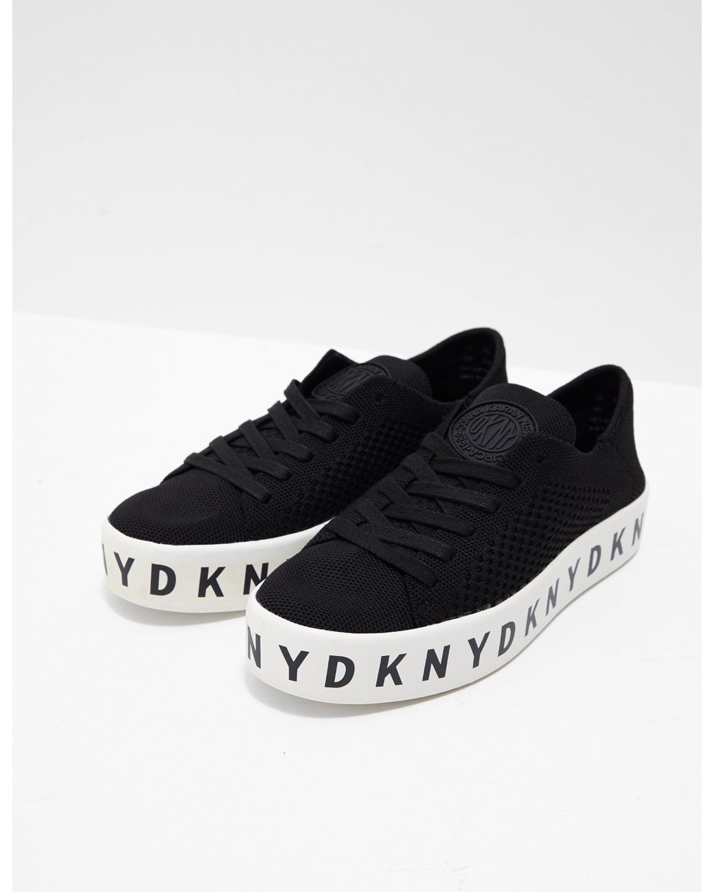 DKNY Banson Platform Trainers Black | Lyst