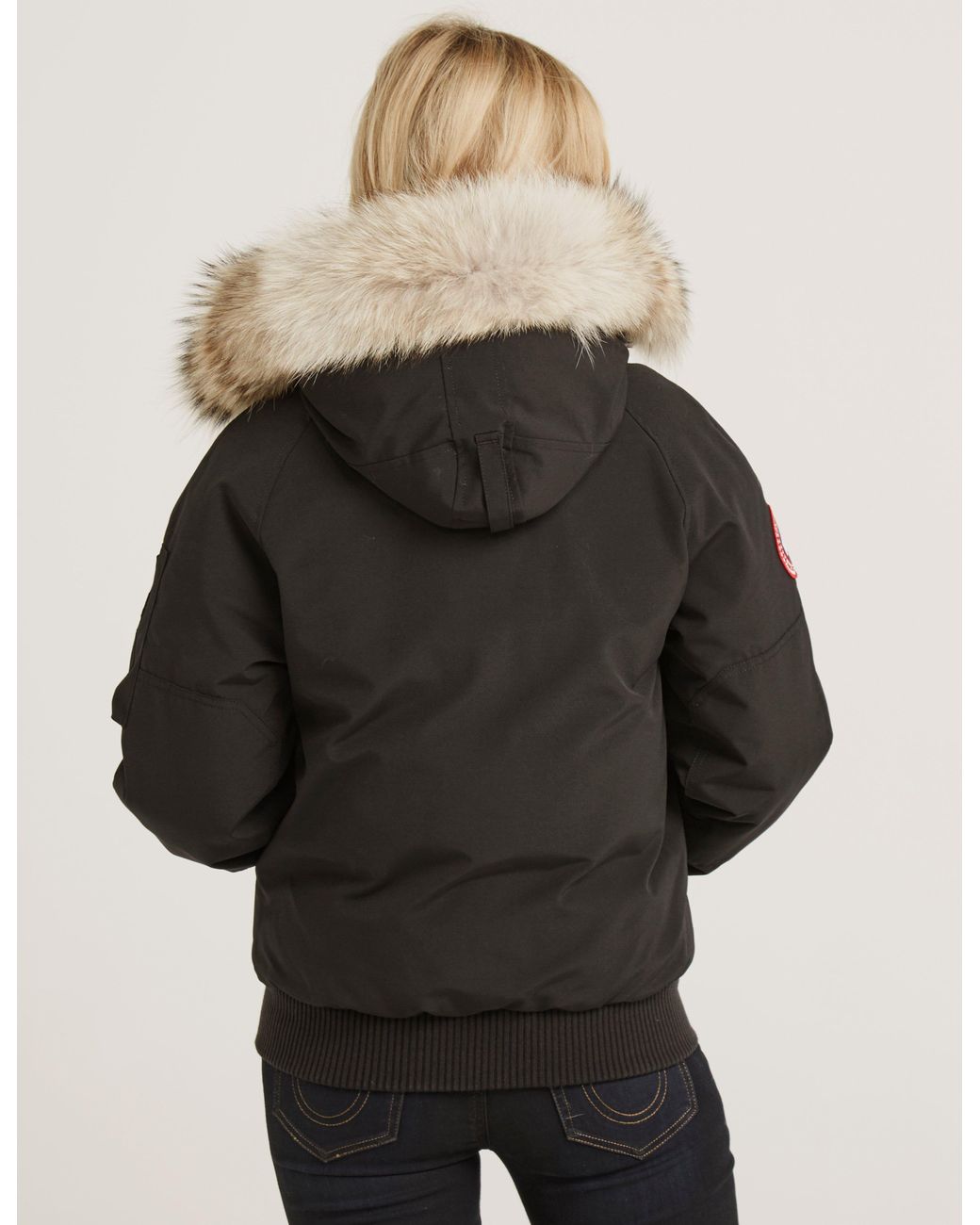 Canada Goose Goose Womens Chilliwack Padded Bomber Jacket Black | Lyst