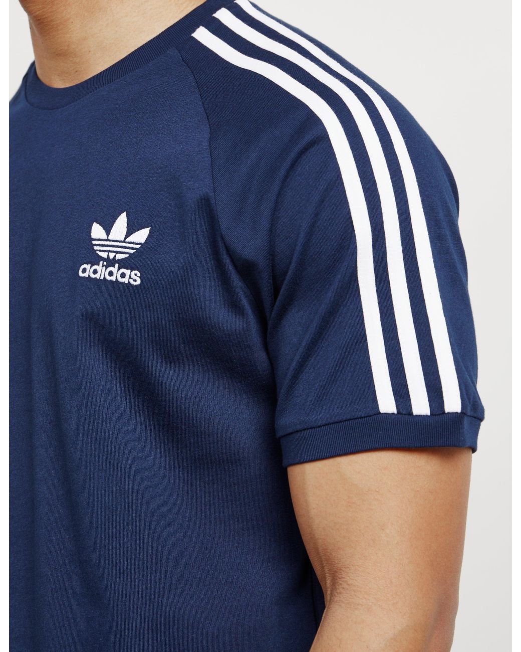 adidas Originals Cotton California Raglan Sleeve T-shirt Navy Blue for Men  | Lyst