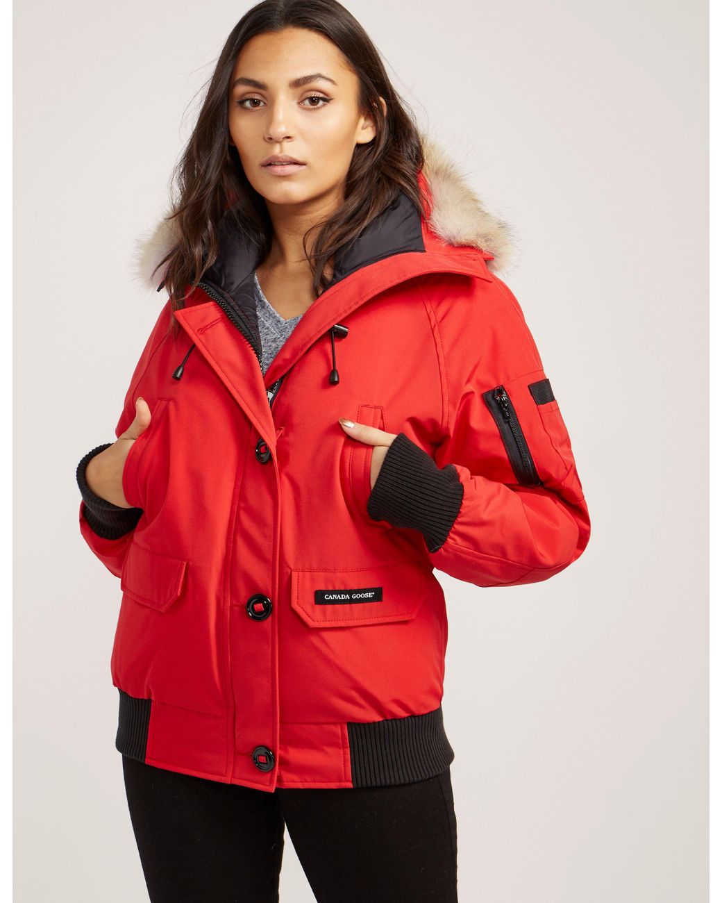 Canada Goose Womens Chilliwack Bomber - Online Exclusive Red | Lyst