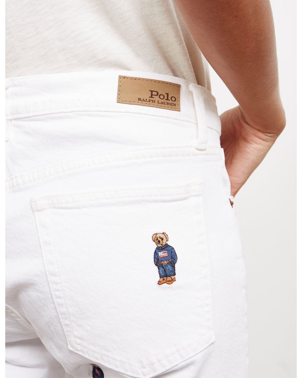 Polo Ralph Lauren Denim Cropped Bear 