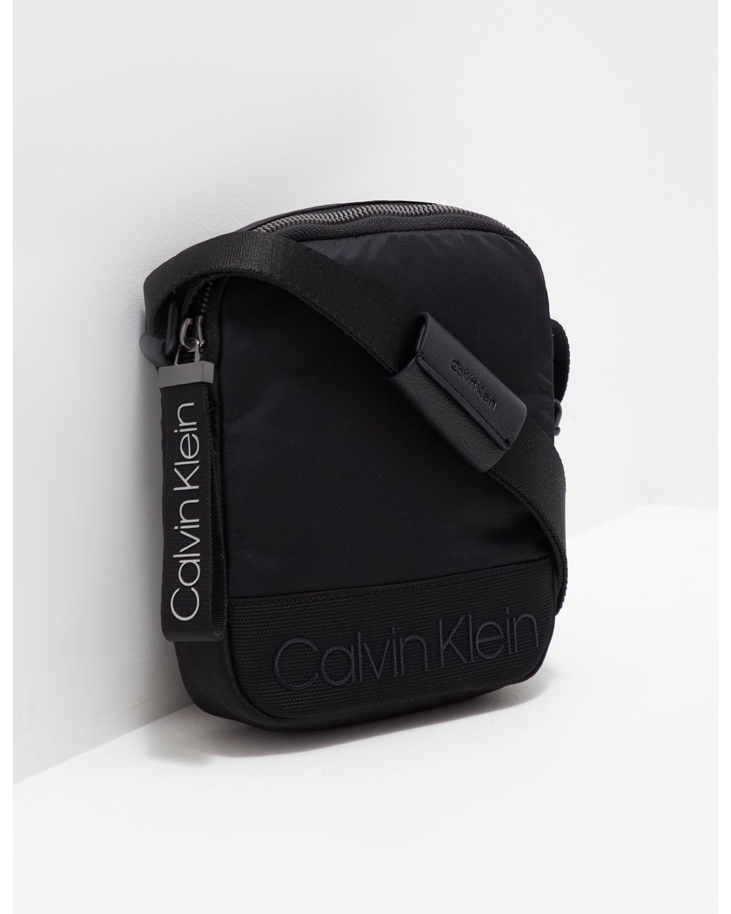 Calvin Klein Mens Mini Crossbody Bag Black for Men | Lyst