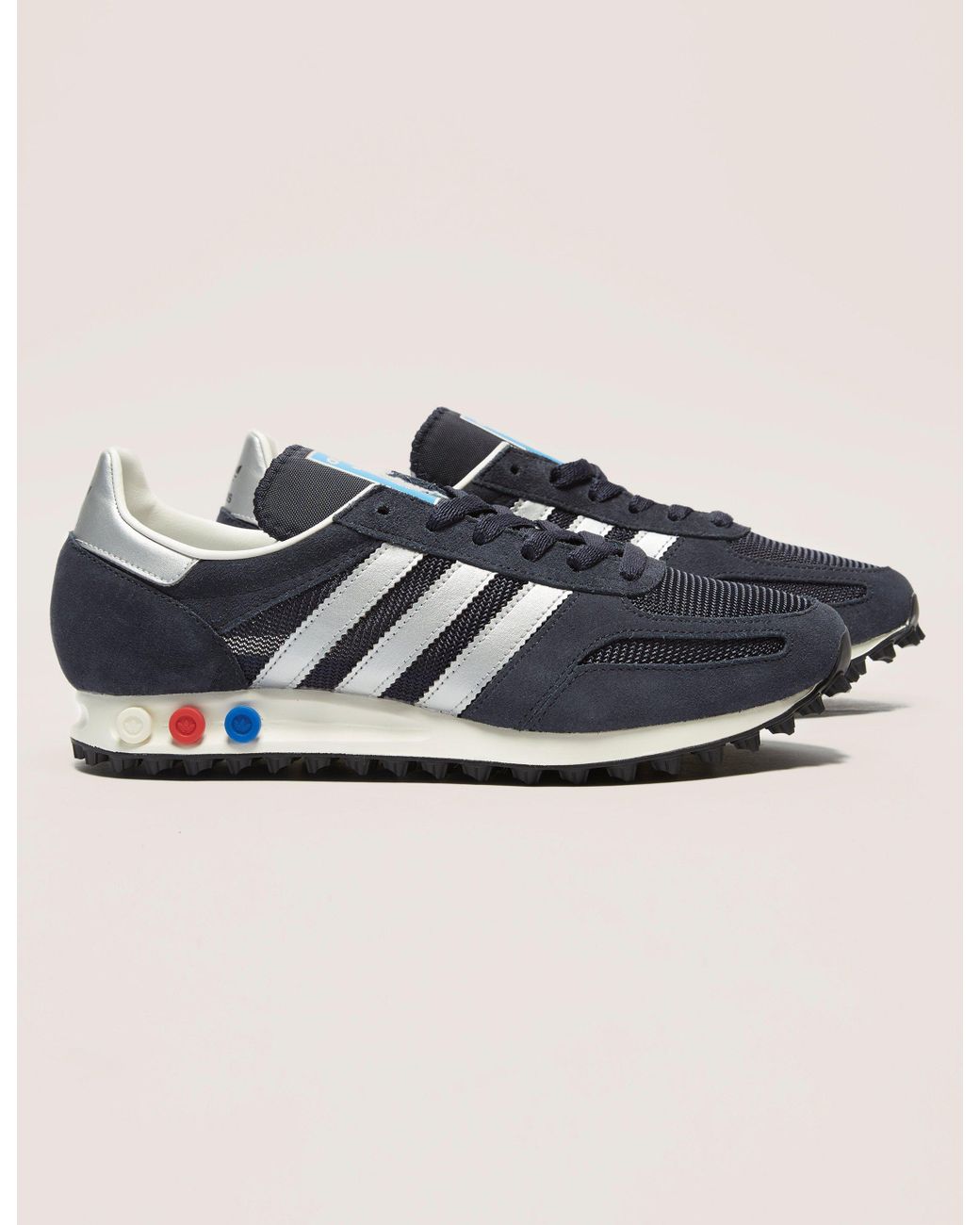 adidas Originals Mens La Trainer Og Navy/silver in Blue for Men | Lyst