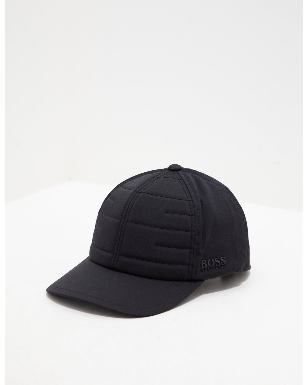 BOSS by HUGO BOSS Synthetic Mens Nylon Quilted Cap Black for Men | Lyst
