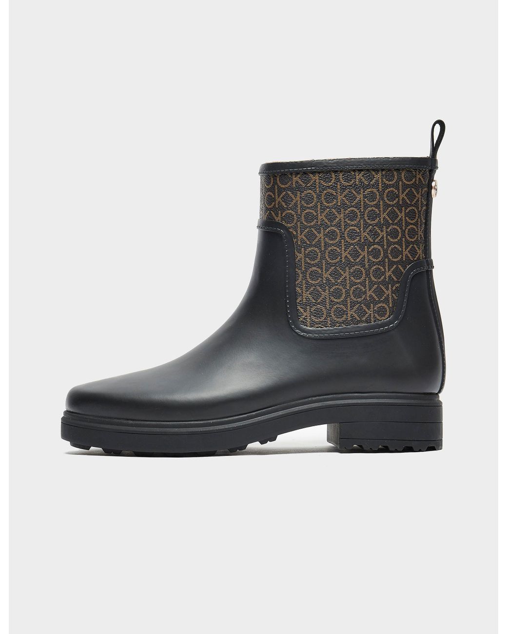 Calvin Klein Monogram Rain Boots in Black | Lyst