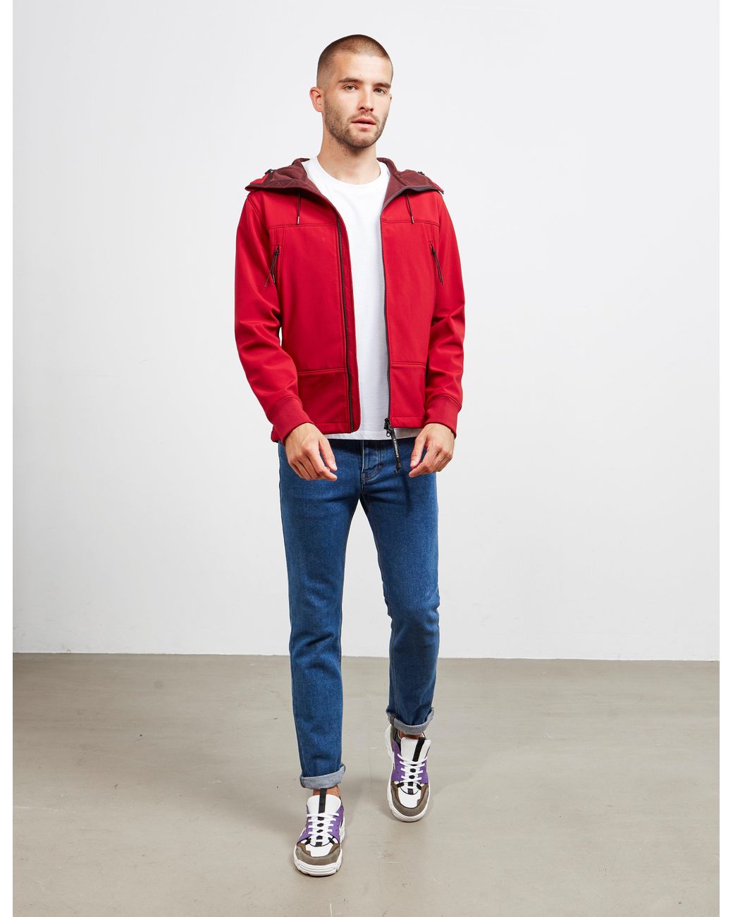 cp company red soft shell