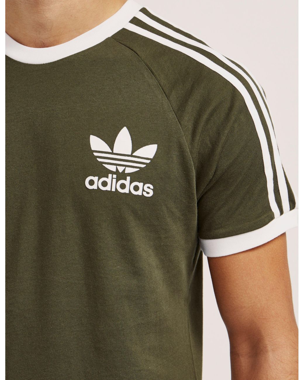 adidas Originals California Short Sleeve T-shirt in Green for Men | Lyst