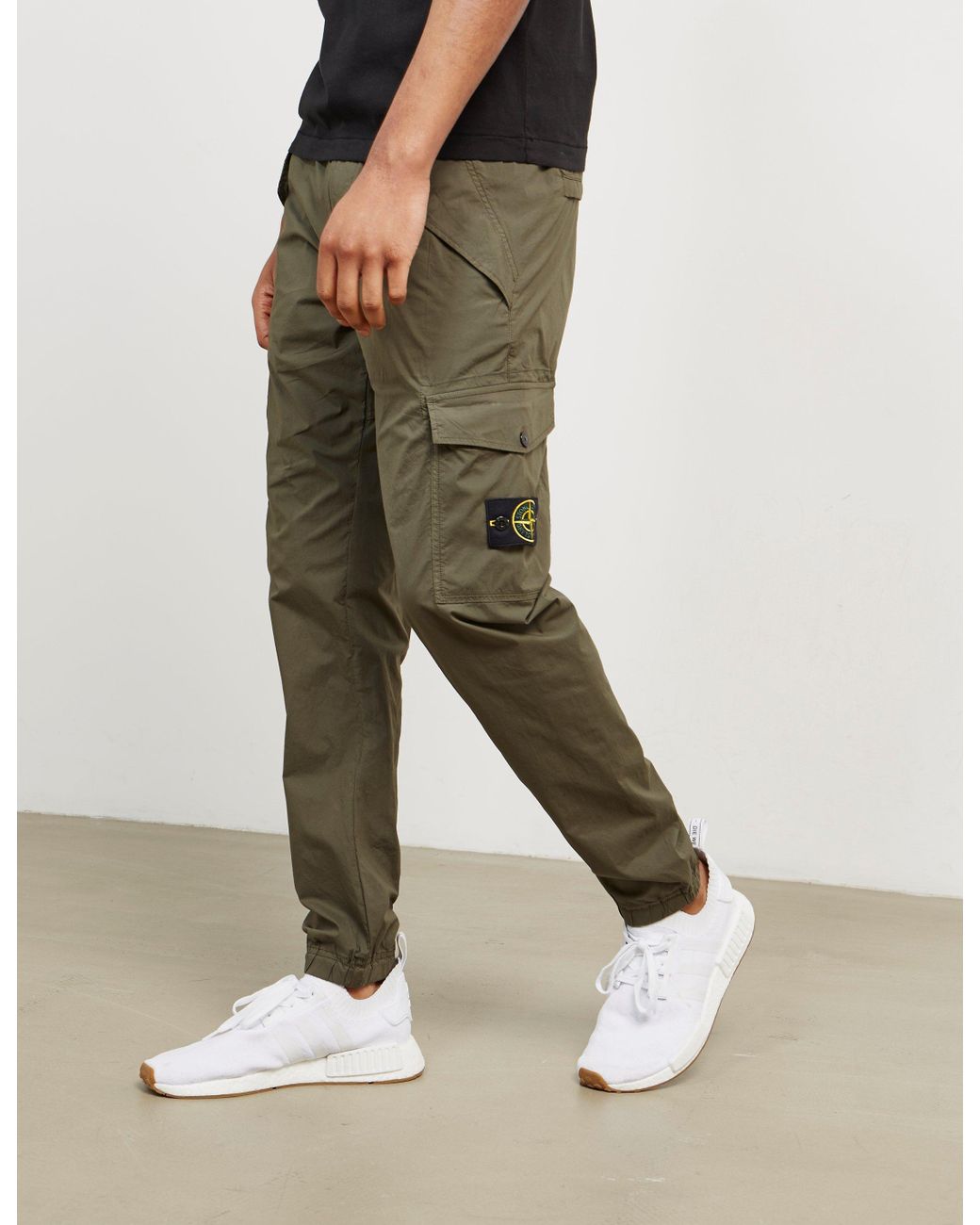 Stone Island Cotton Mens Cargo Pants Green for Men | Lyst