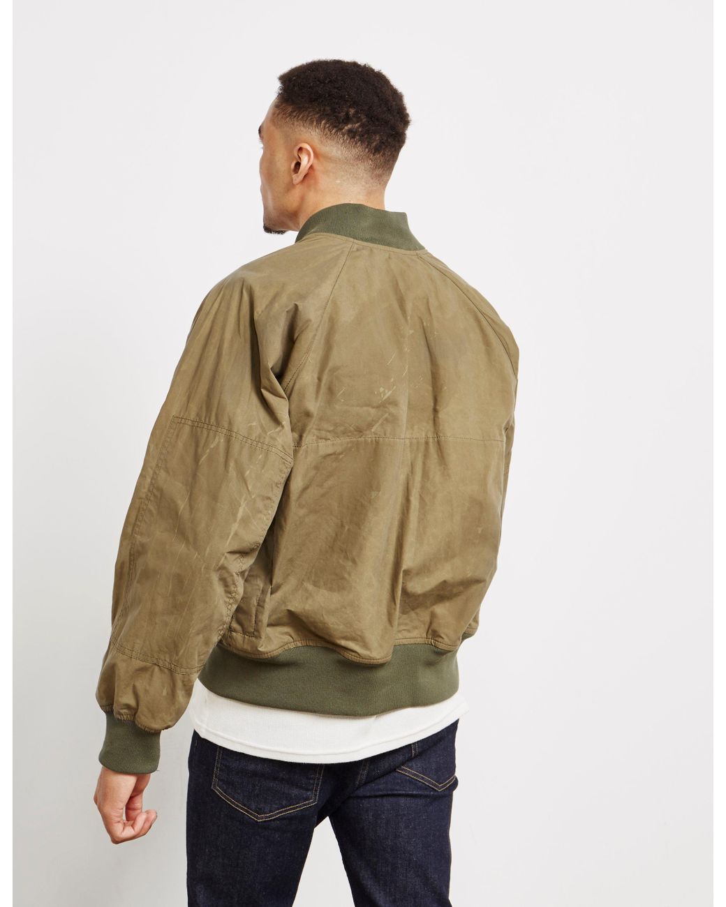 Barbour Cotton X Engineered Garments Irving Bomber Jacket Olive/olive in  Green for Men | Lyst