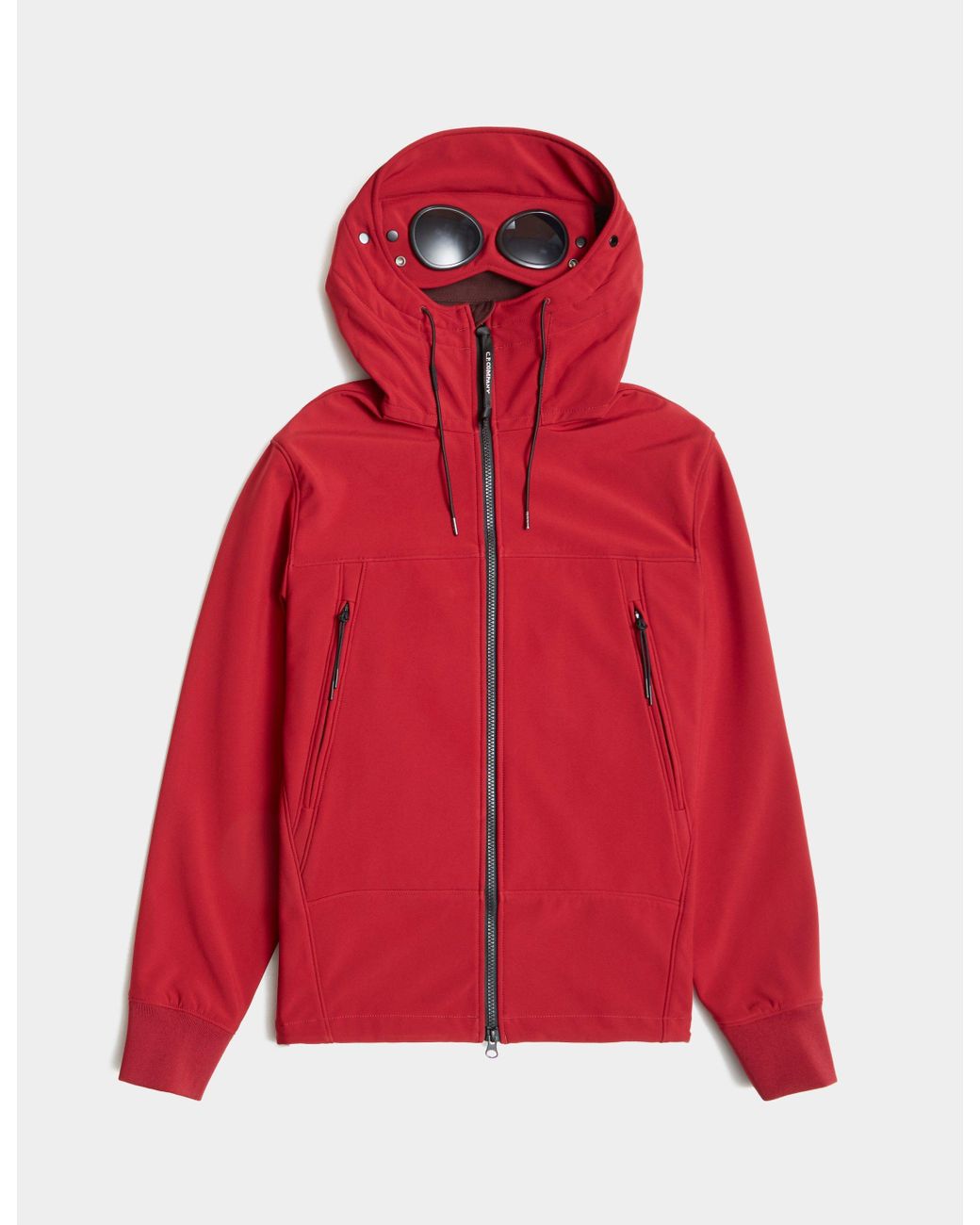 C.P. Company Goggle Softshell Jacket Red for Men | Lyst