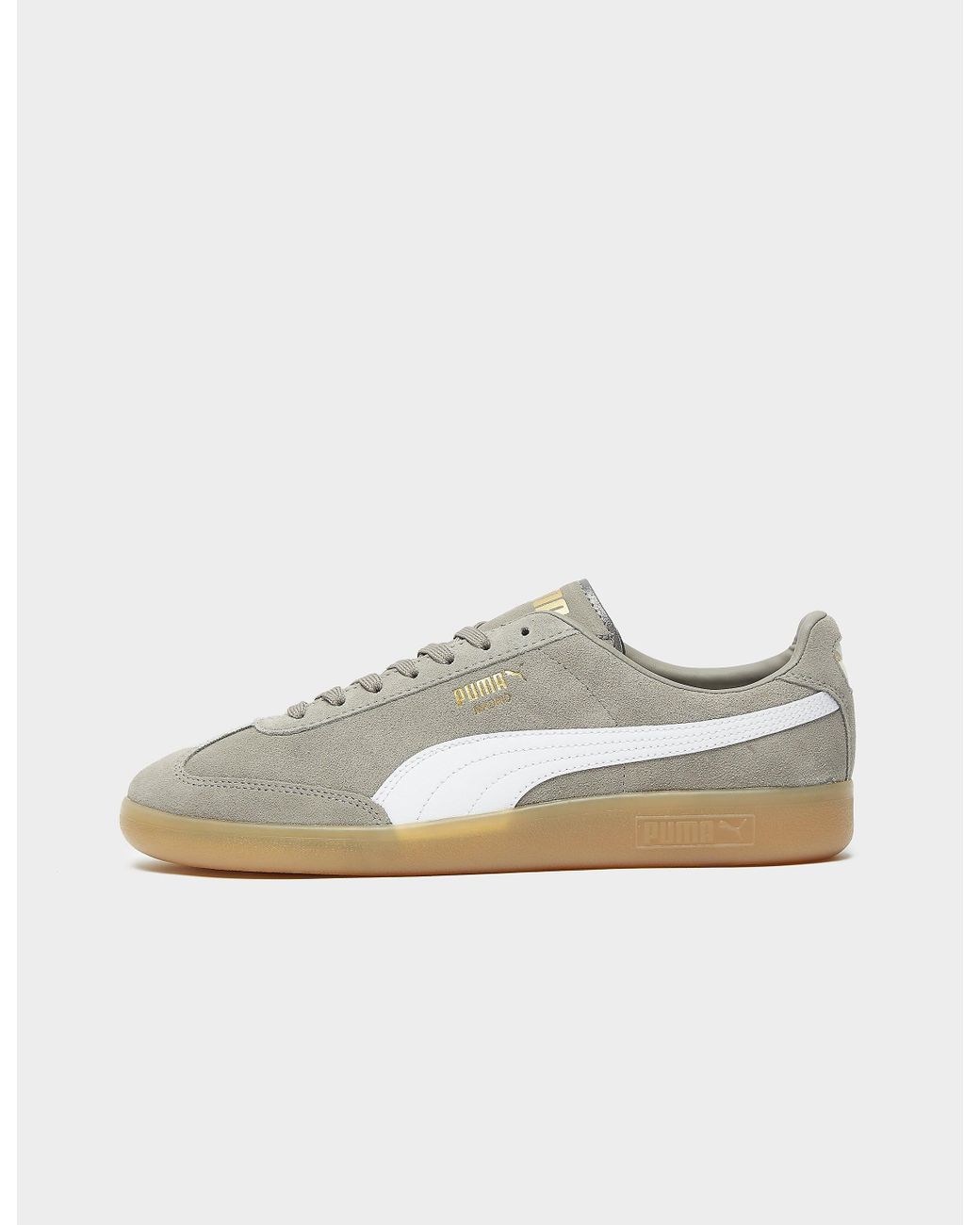 PUMA Lace Madrid Trainers in Grey (Gray) for Men | Lyst