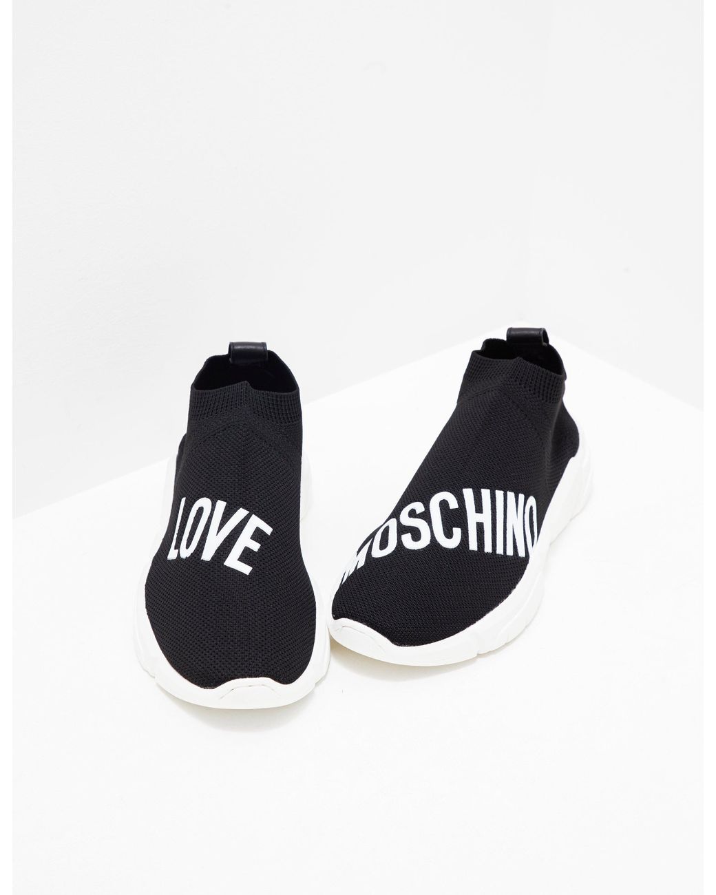 love moschino sock trainers womens