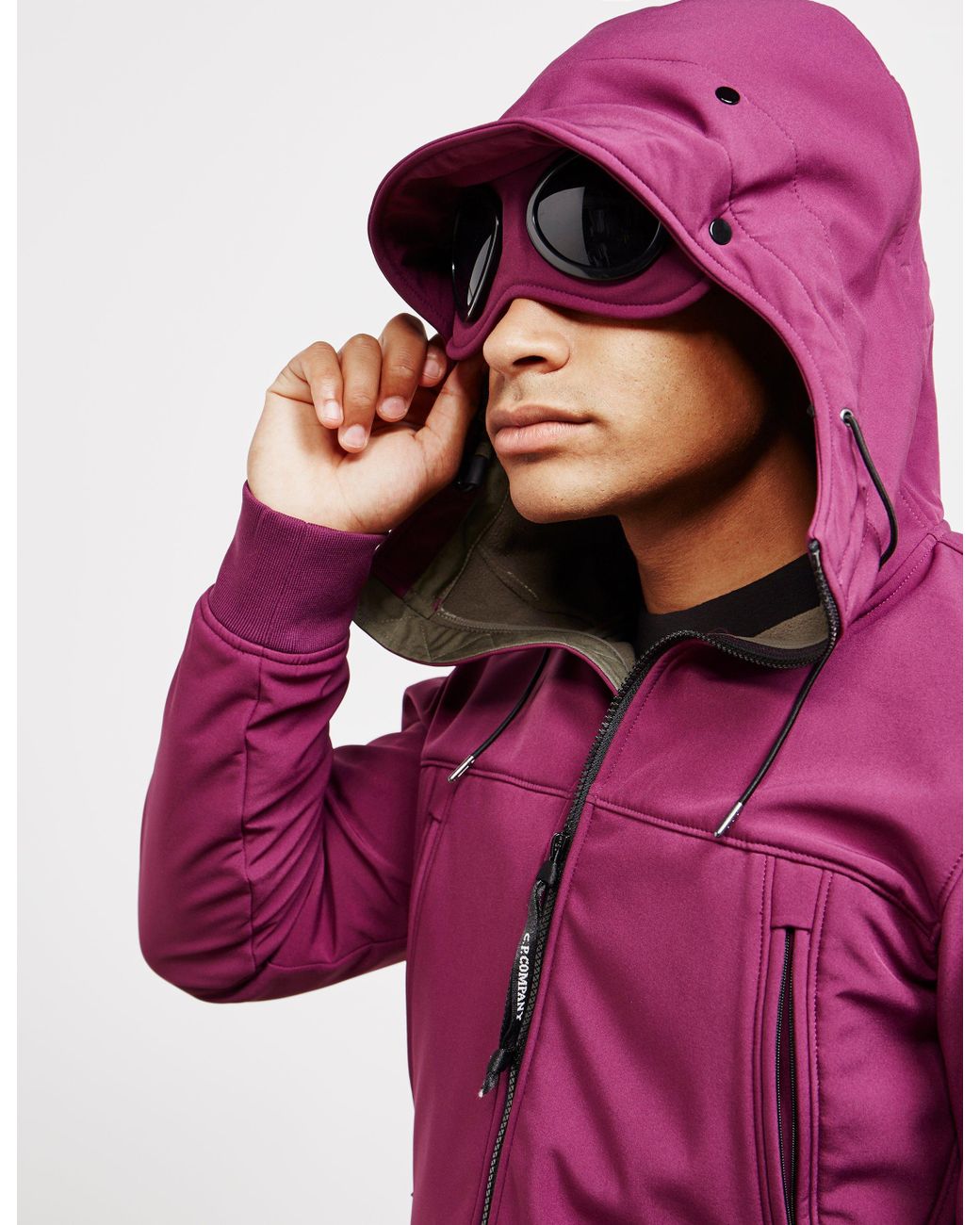 C.P. Company Goggle Softshell Jacket Purple for Men | Lyst