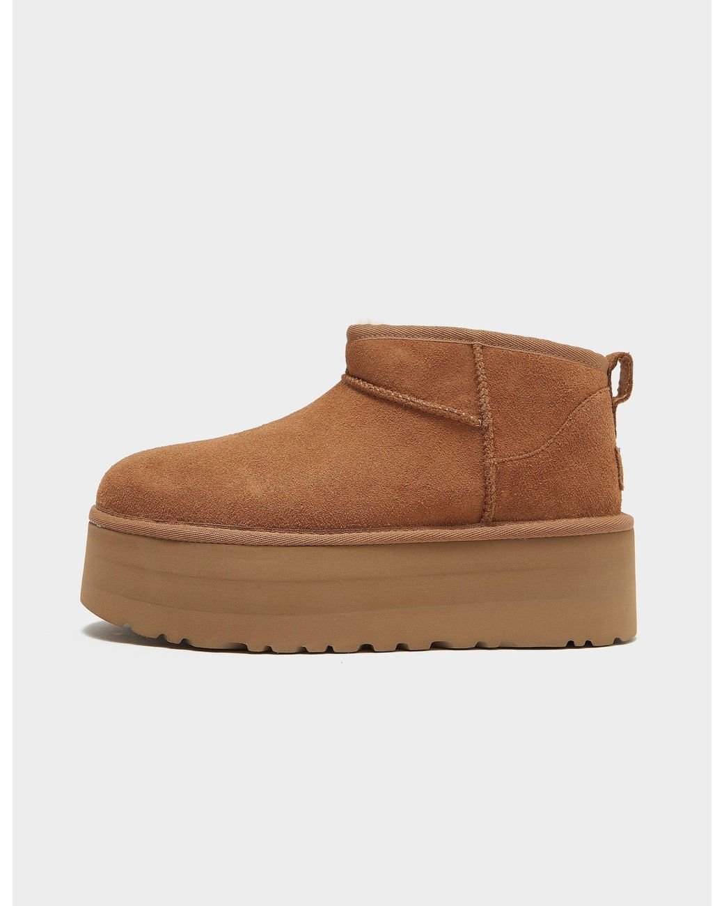 UGG Suede Classic Ultra Mini Platform Boots in Brown | Lyst Canada