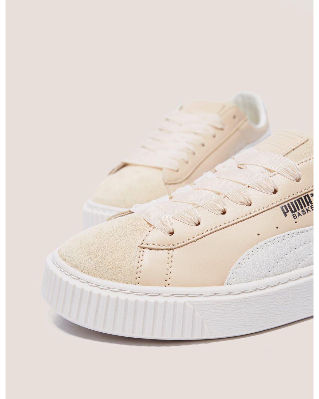 nude puma trainers
