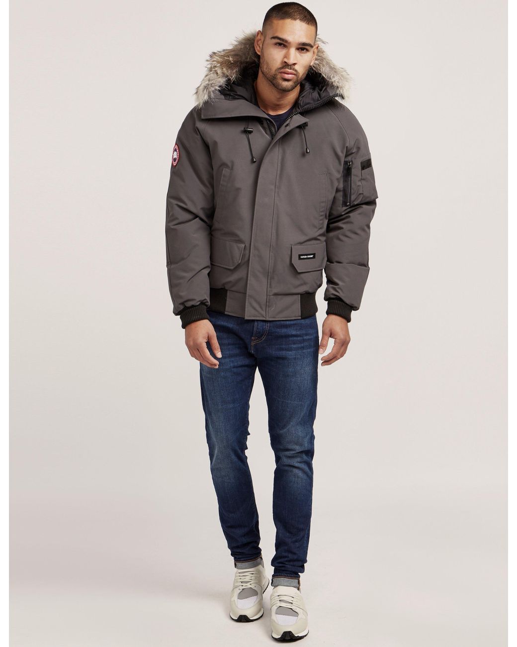 Canada Goose Chilliwack Padded Bomber Jacket Grey in Gray for Men | Lyst