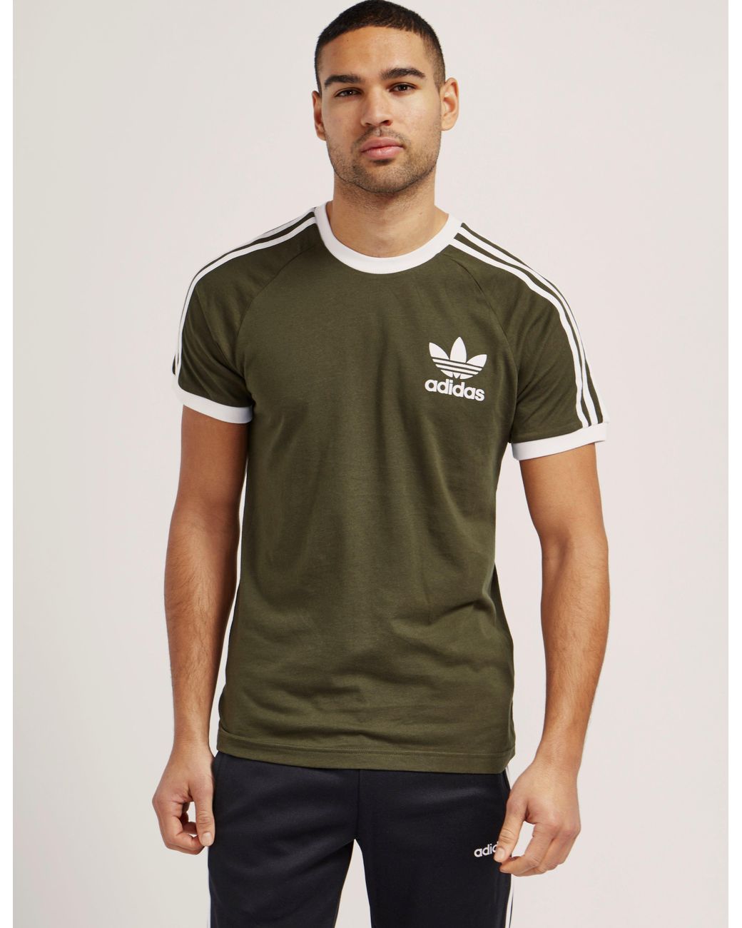 adidas Originals California Short Sleeve T-shirt in Green for Men | Lyst