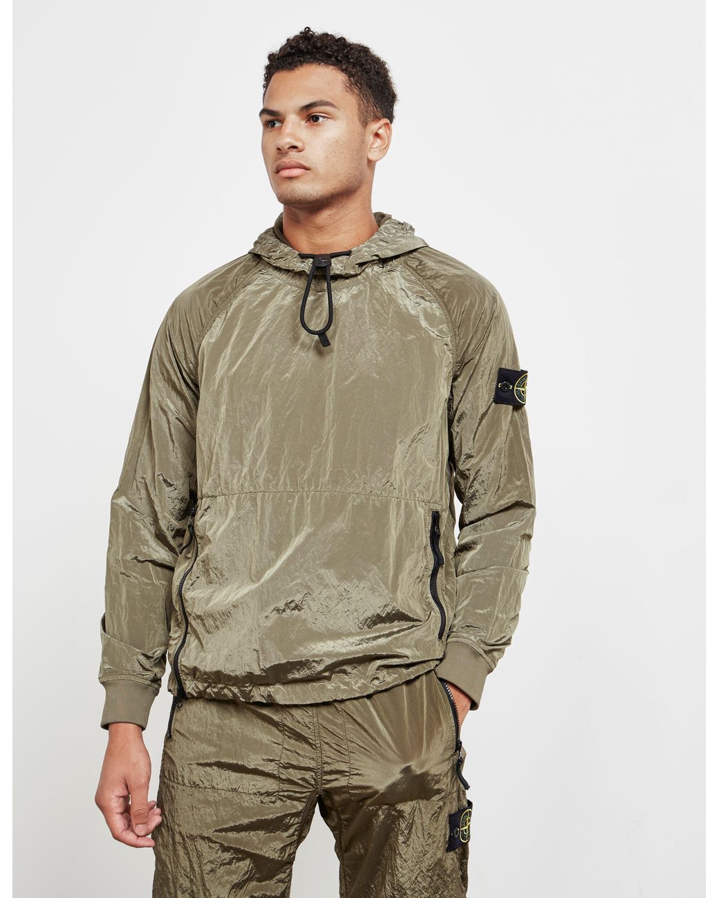 Stone Island Synthetic Mens Nylon Metal Hoodie - Online Exclusive Green for  Men | Lyst
