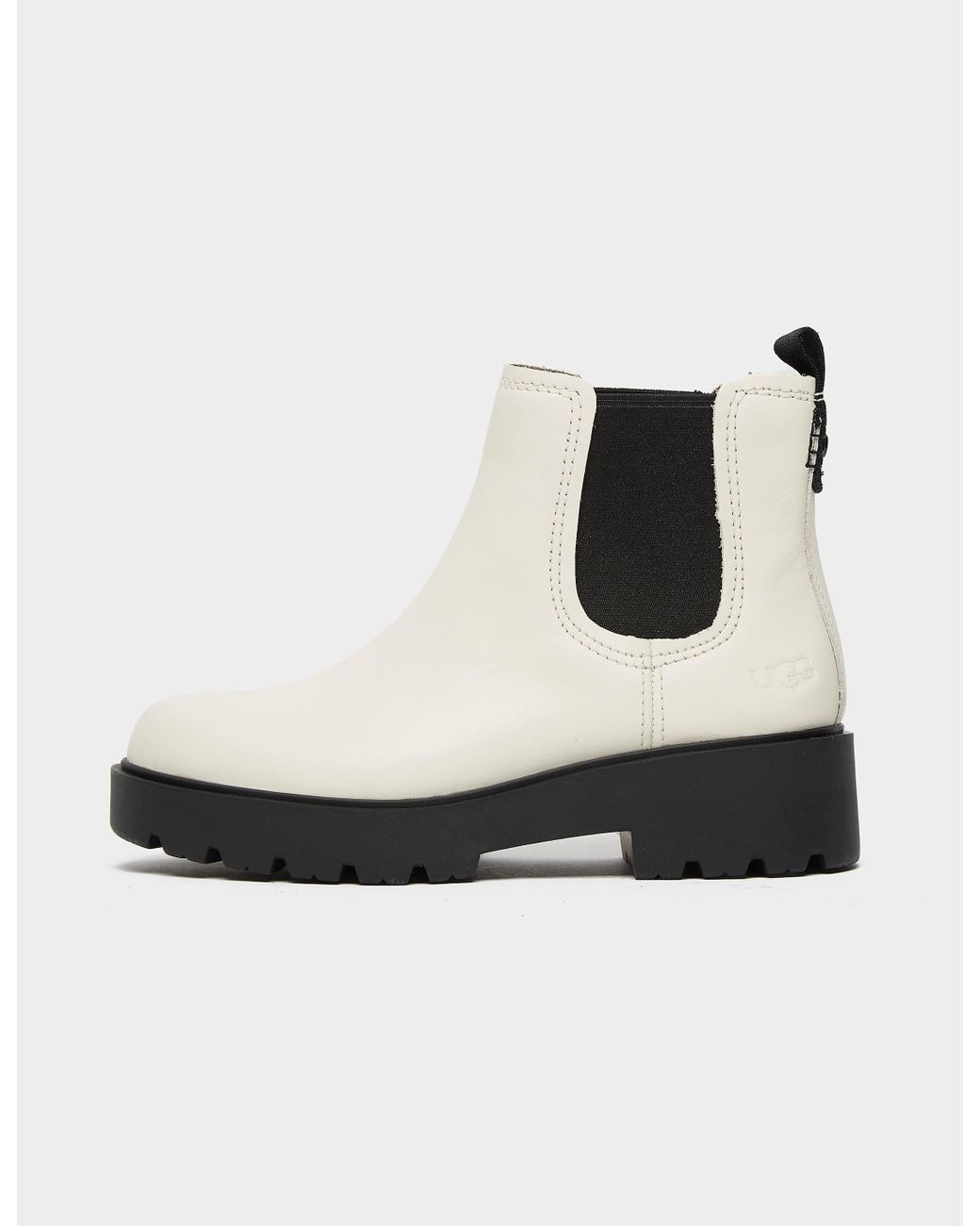 UGG Leather Markstrum Chelsea Boots in White | Lyst