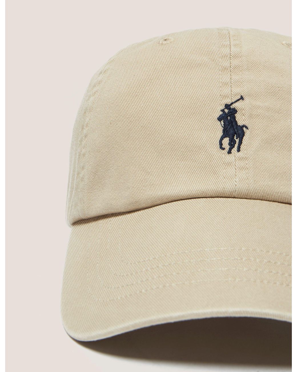 Cotton Mens Classic Sport Cap Beige 