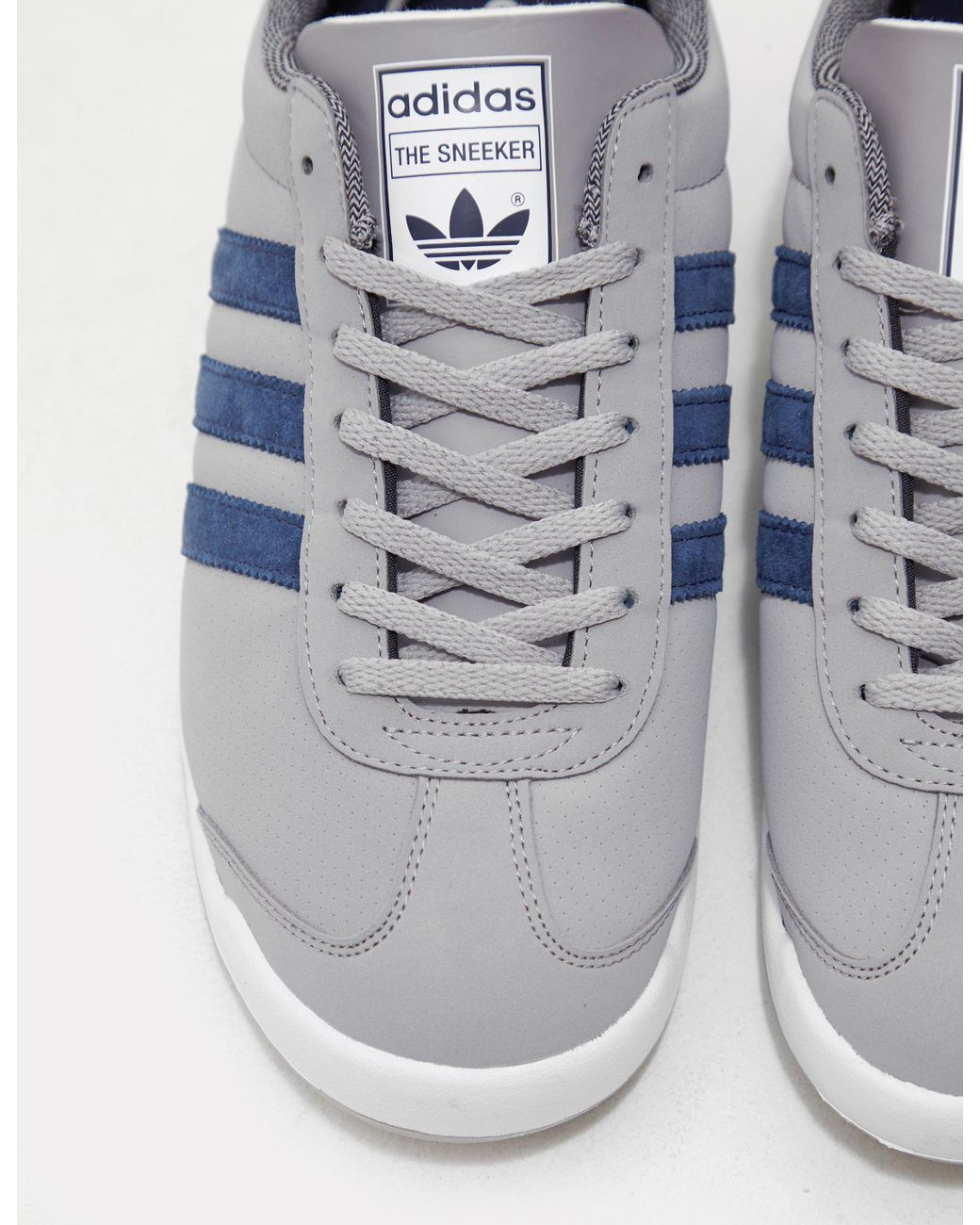 adidas Originals Leather The Sneeker - Exclusively To Tessuti Grey in Grey  for Men | Lyst UK