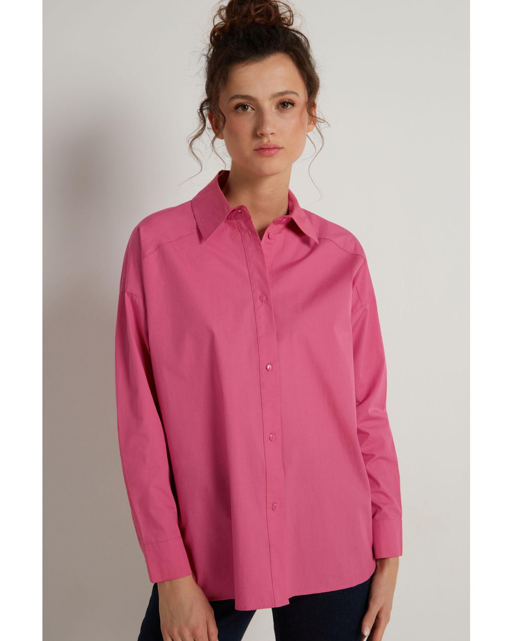 Camicia Lunga in Tela di Cotone di Tezenis in Rosa | Lyst