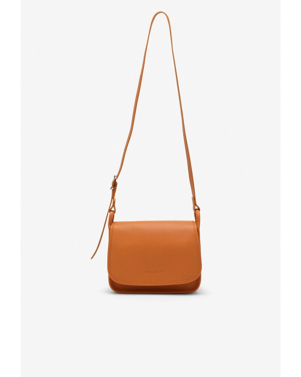 Longchamp Le Foulonne Medium Leather Crossbody Bag in White Lyst