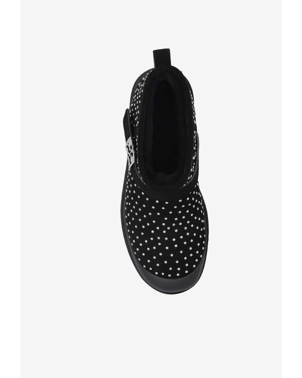 Tory Burch Black Mellow Studded Platform Ankle Boots