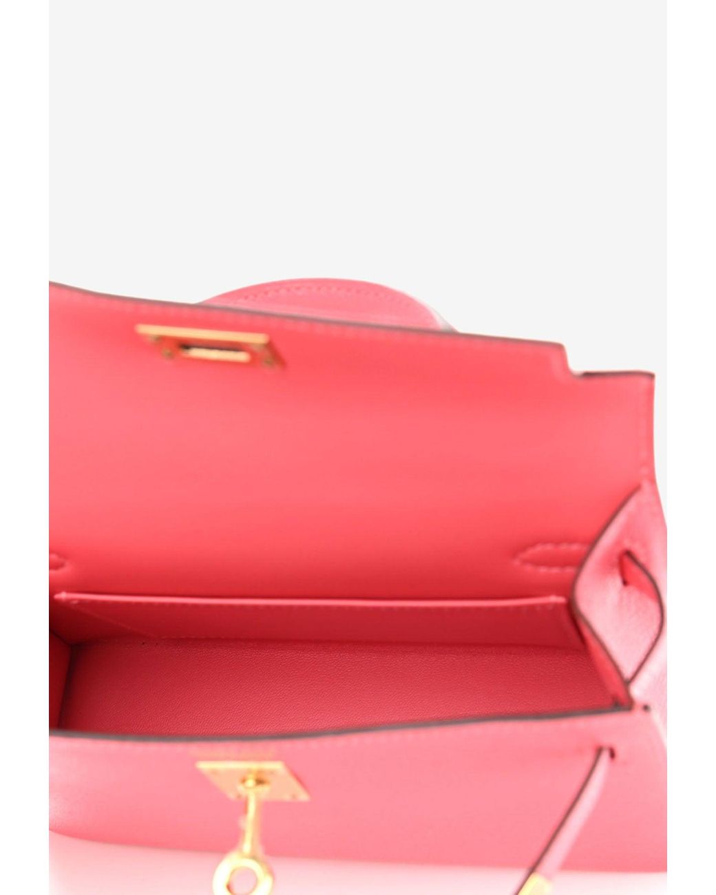 Hermès Mini Kelly Sellier 20 Top Handle Bag In Rose Lipstick