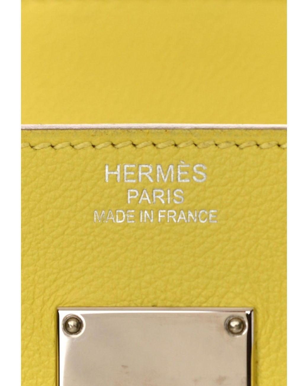 Hermès Birkin 40 HAC Lime & Ficelle Evercolor Toile De Camp Palladium