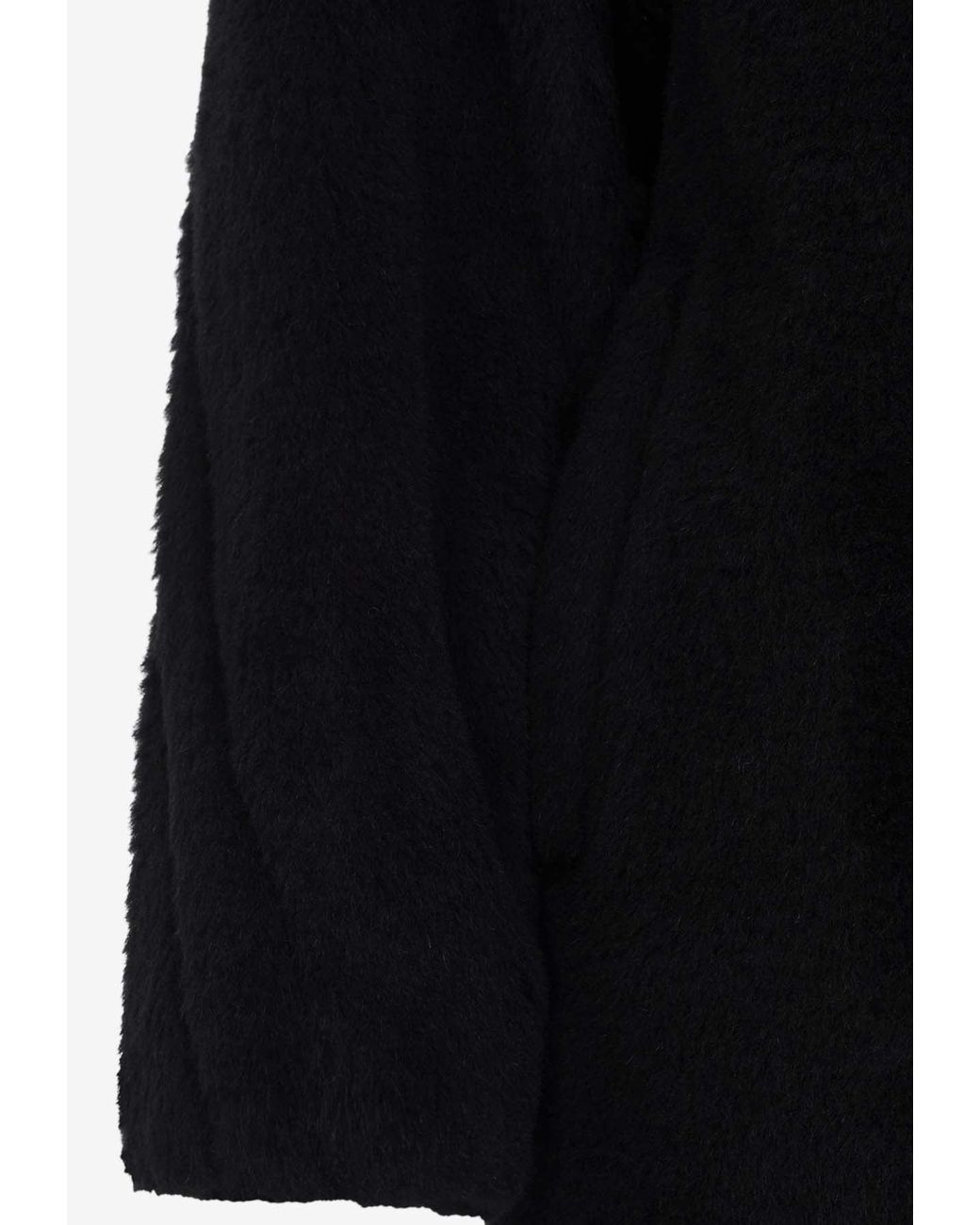 Max Mara Fuxia Teddy Short Coat in Black | Lyst