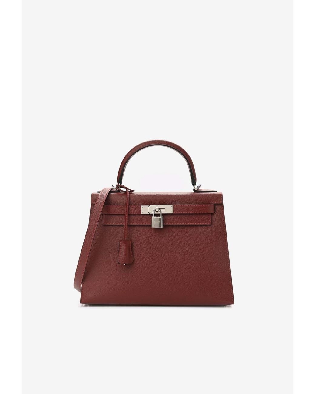 Hermes Kelly 28 In Rouge H Epsom With Palladium Hardware in Red Lyst Canada