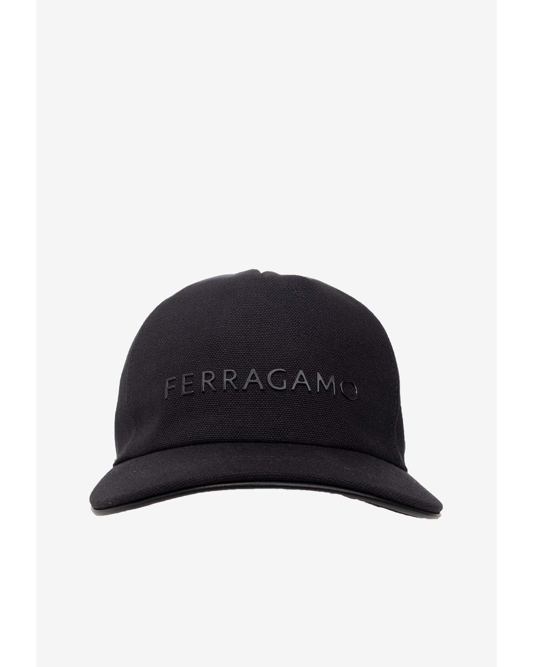 Ferragamo Blue Logo Baseball Cap for men