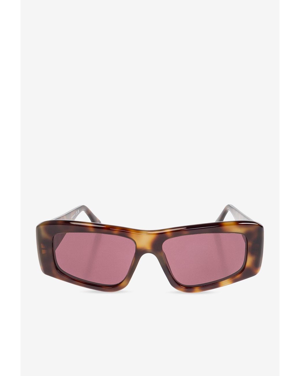 Chloé Pink Izia Rectangular Sunglasses