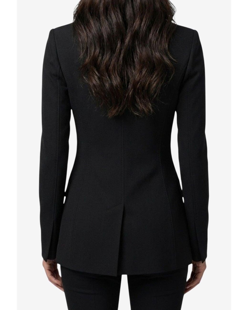 Dolce & Gabbana Black Double-Breasted Buttoned Jacket